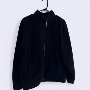 Vintage Orvis Black Fleece Jacket Small Full Zip